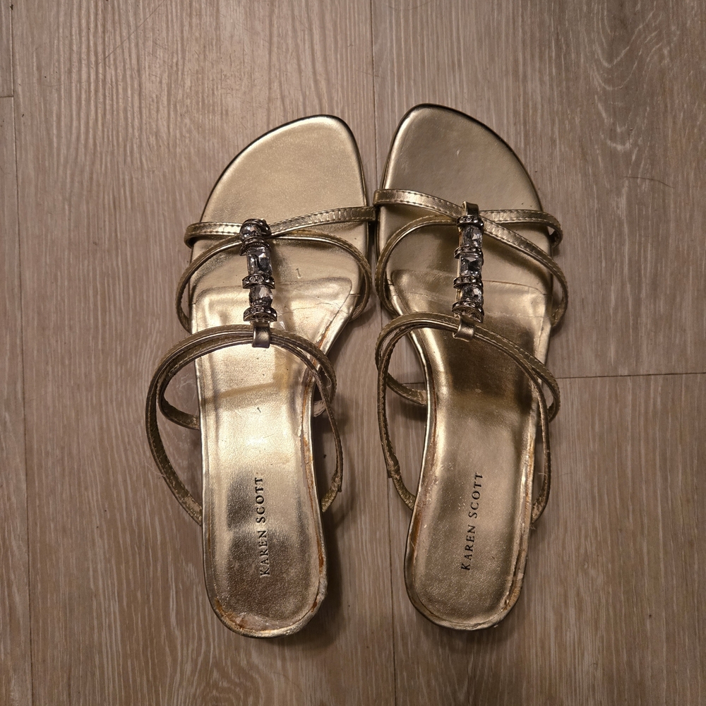 Karen Scott Gold Women's Sandals